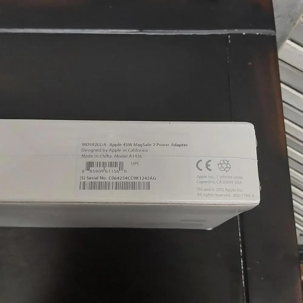 Apple 45W MagSafe 2 Power Adapter for MacBook Air